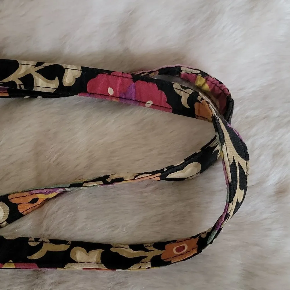 ** HOST PICK** VERA BRADLEY SUZANI HOLIDAY BLACK FLORAL TOTE BAG (RETIRED)